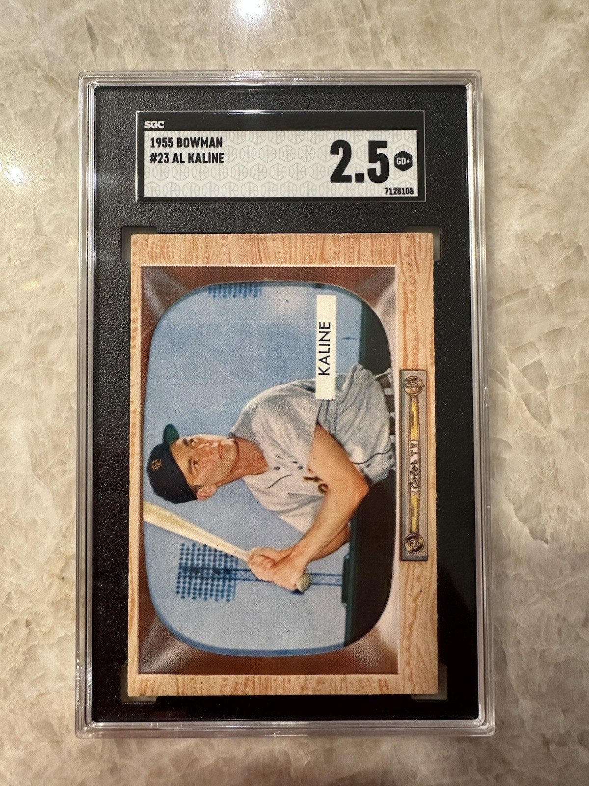 1955 Bowman - Al Kaline #23 Detroit Tigers MLB Baseball Card SGC 2.5 GD+ 1955 Bowman - Al Kaline #23 Detroit Tigers MLB Baseball Card SGC 2.5 GD+