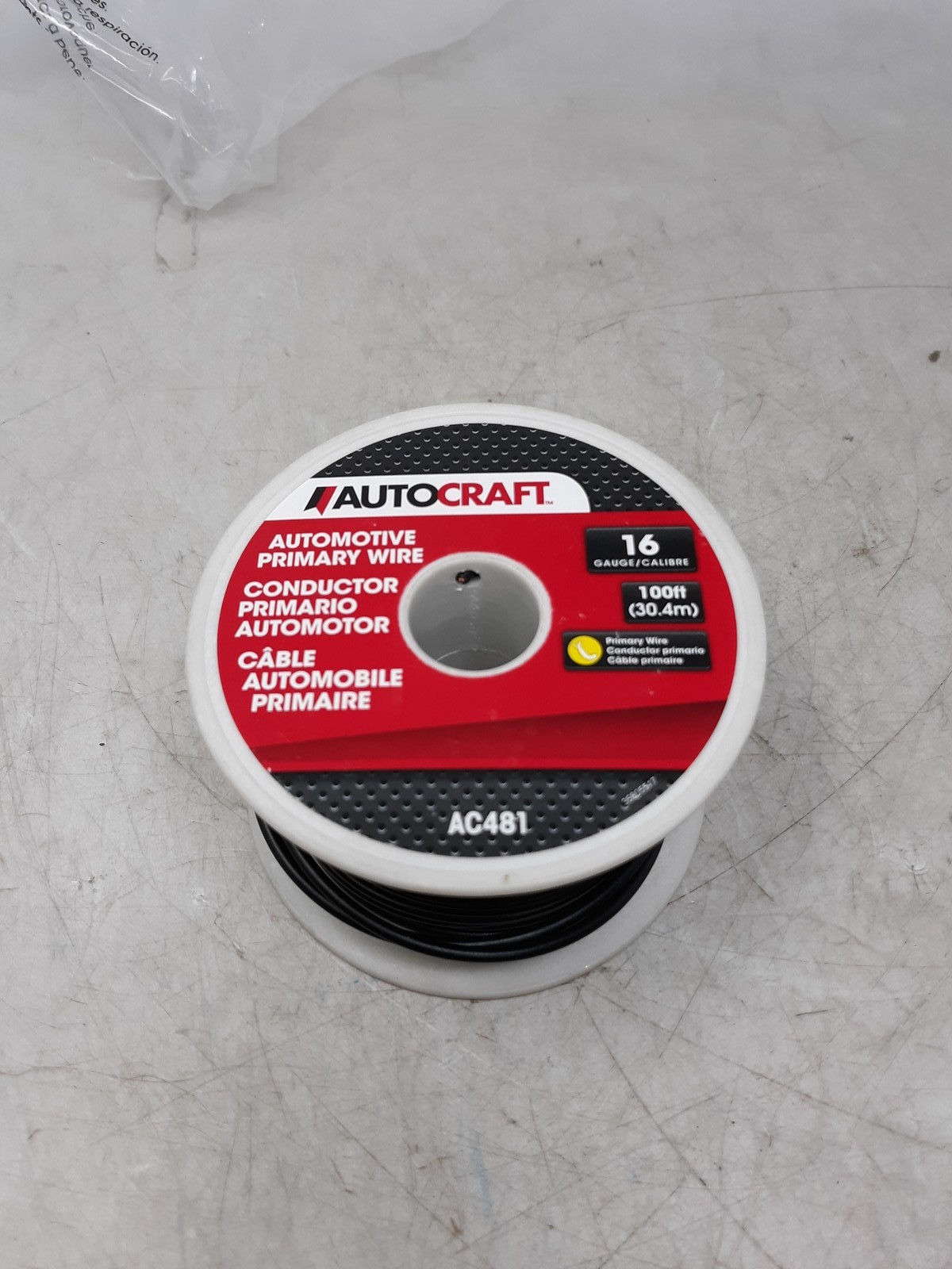 AutoCraft AC481 16 Gauge 100ft Automotive Primary Wire Black AutoCraft AC481 16 Gauge 100ft Automotive Primary Wire Black