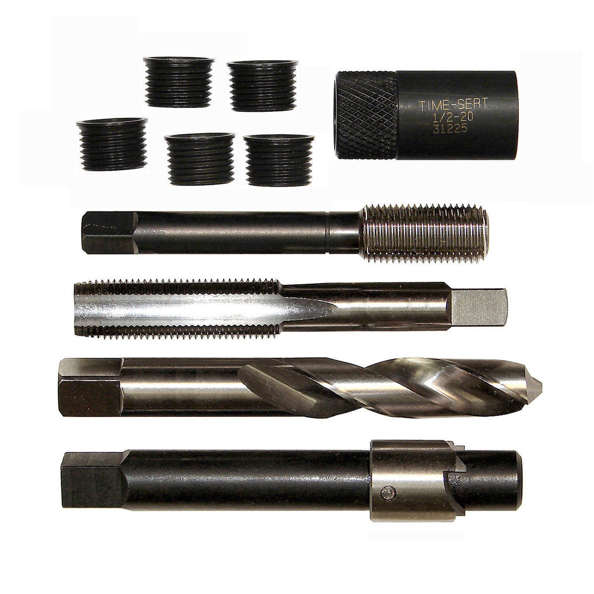 Time-Sert 0122A 1/2-20 Aluminum Drain Pan Thread Repair Kit - 