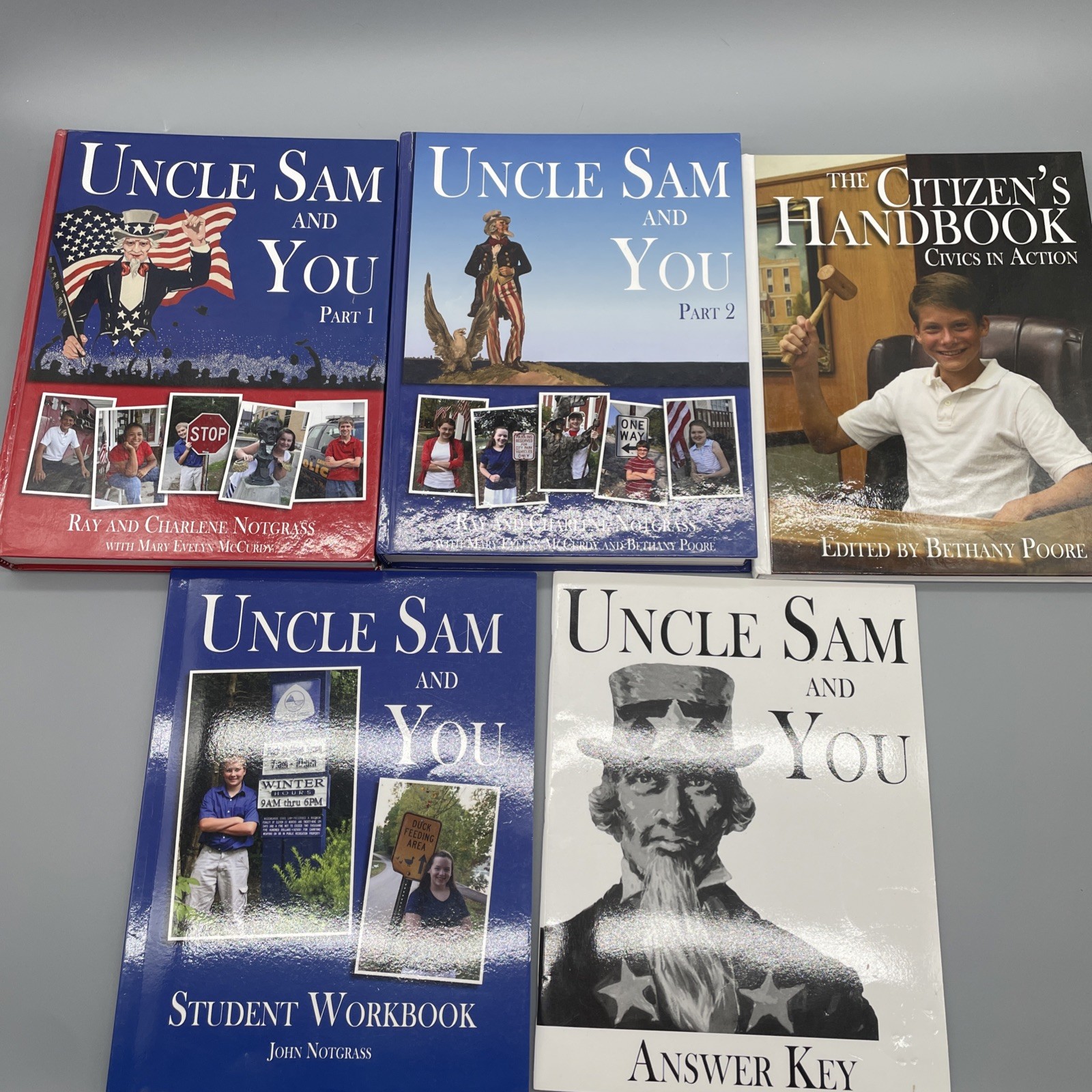 Notgrass Uncle Sam and You Set - Part 1, Part 2, Citizen\'s Handbook, Answer Key