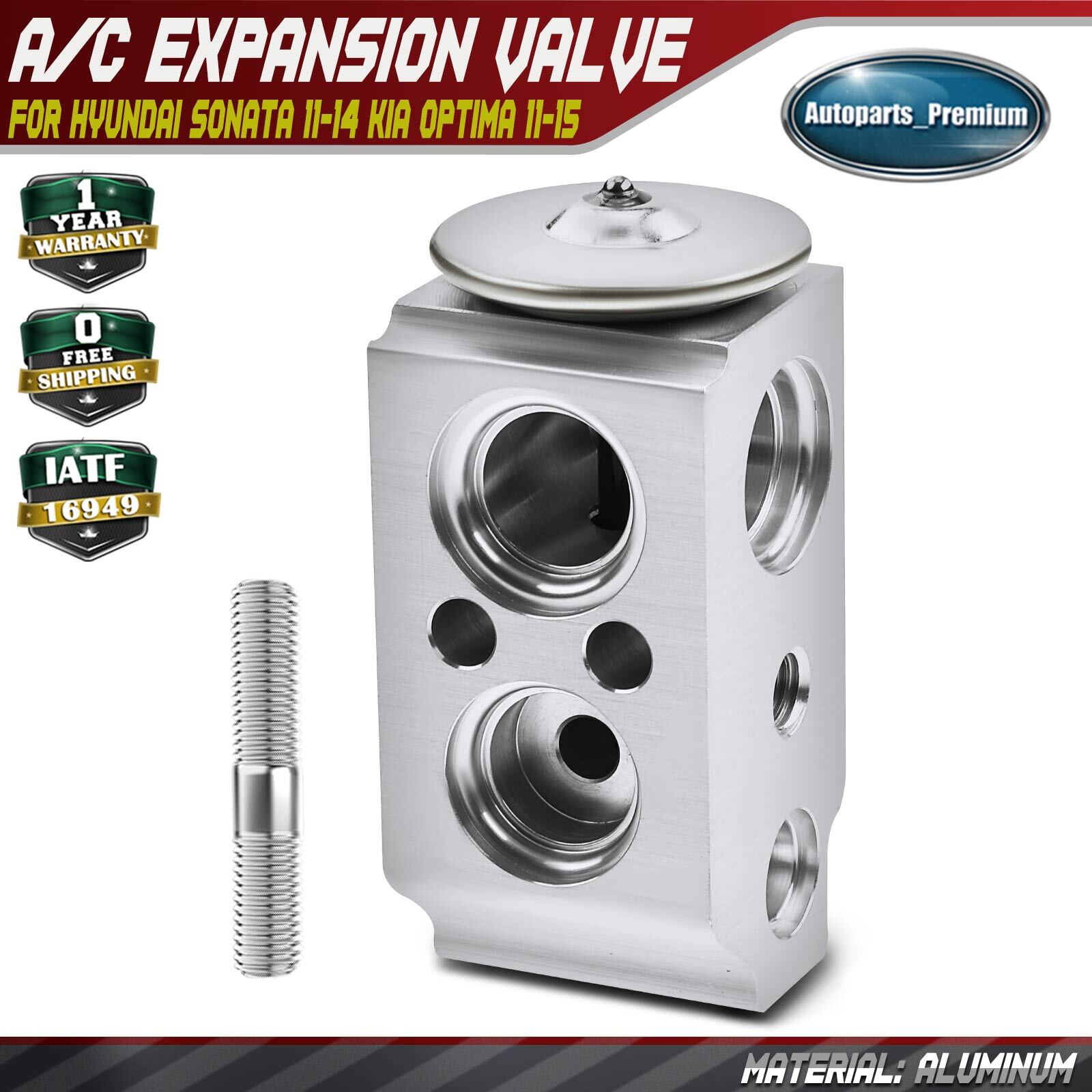 A/C Expansion Valve for Hyundai Sonata 11-14 Santa Fe Sport 15 Kia Optima 11-15