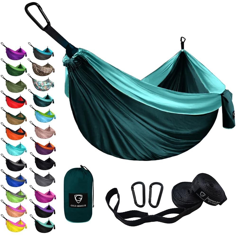 Double Person Hammock with Tree Straps for Outdoor Camping Hammock