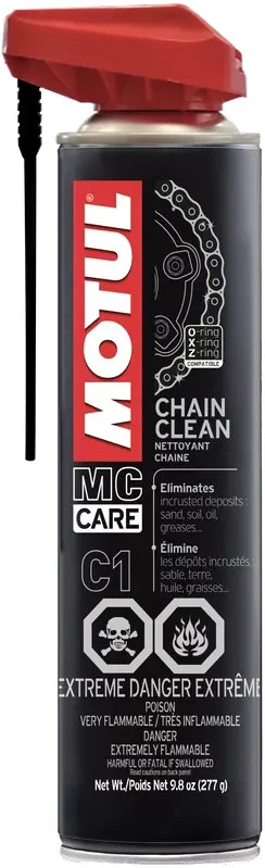 MOTUL Chain Clean 9.8 Ounce Motorcycle Chain Cleaner Universal Fit 103243 MOTUL Chain Clean 9.8 Ounce Motorcycle Chain Cleaner Universal Fit 103243