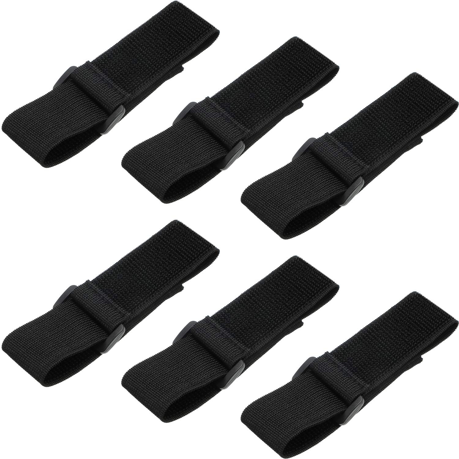 6 Pcs Black Bicycle Pant Leg Straps Adjustable Cycling Ankle Bands 6 Pcs Black Bicycle Pant Leg Straps Adjustable Cycling Ankle Bands