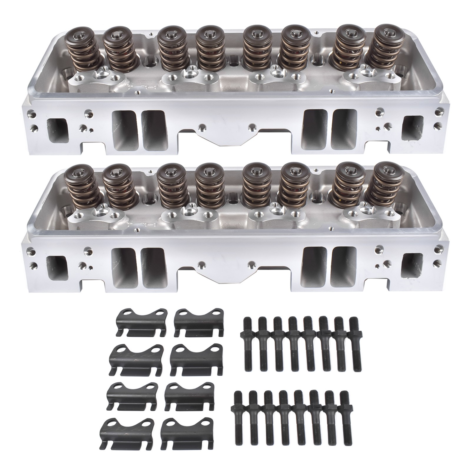 2Pcs Cylinder Heads Aluminum for Chevy SBC 350/327/383 Corvette Camaro Z06 190cc