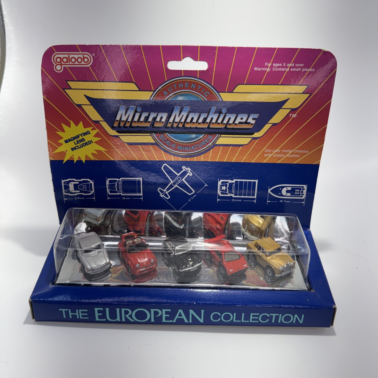 Vintage 1987 Micro Machines The US Classics Collection Galoob NIB  #6400 Lambo