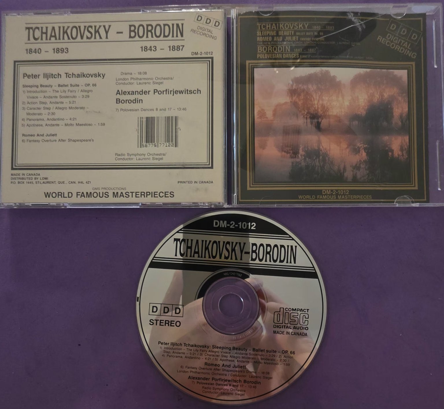 Tchaikovsky Borodin CD World Famous Masterpieces Classical Ballet Opera Tchaikovsky Borodin CD World Famous Masterpieces Classical Ballet Opera