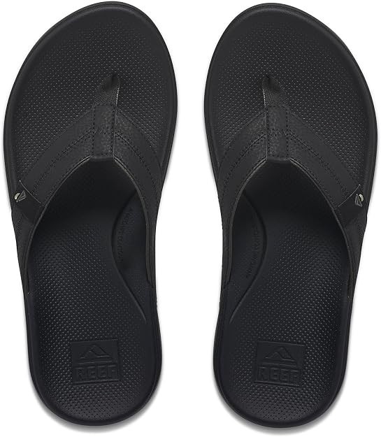 NEW Men\'s Reef Cushion Phantom 2.0 Flip Flops Black Size 10