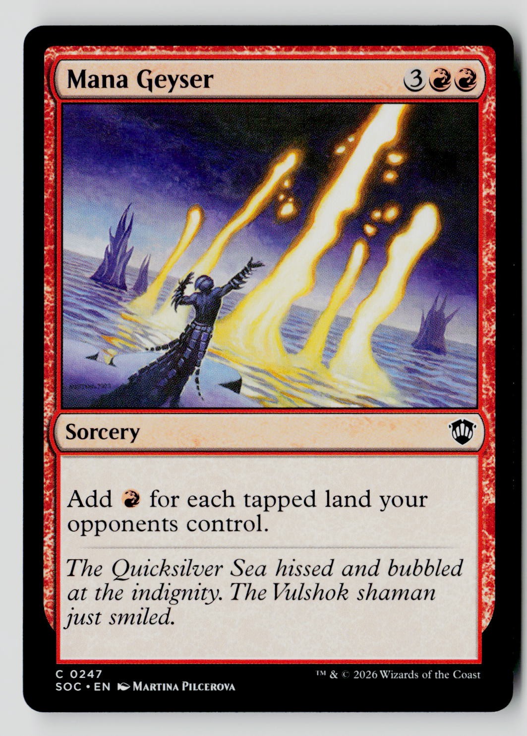 Mana Geyser 247 C MTG SOC NM