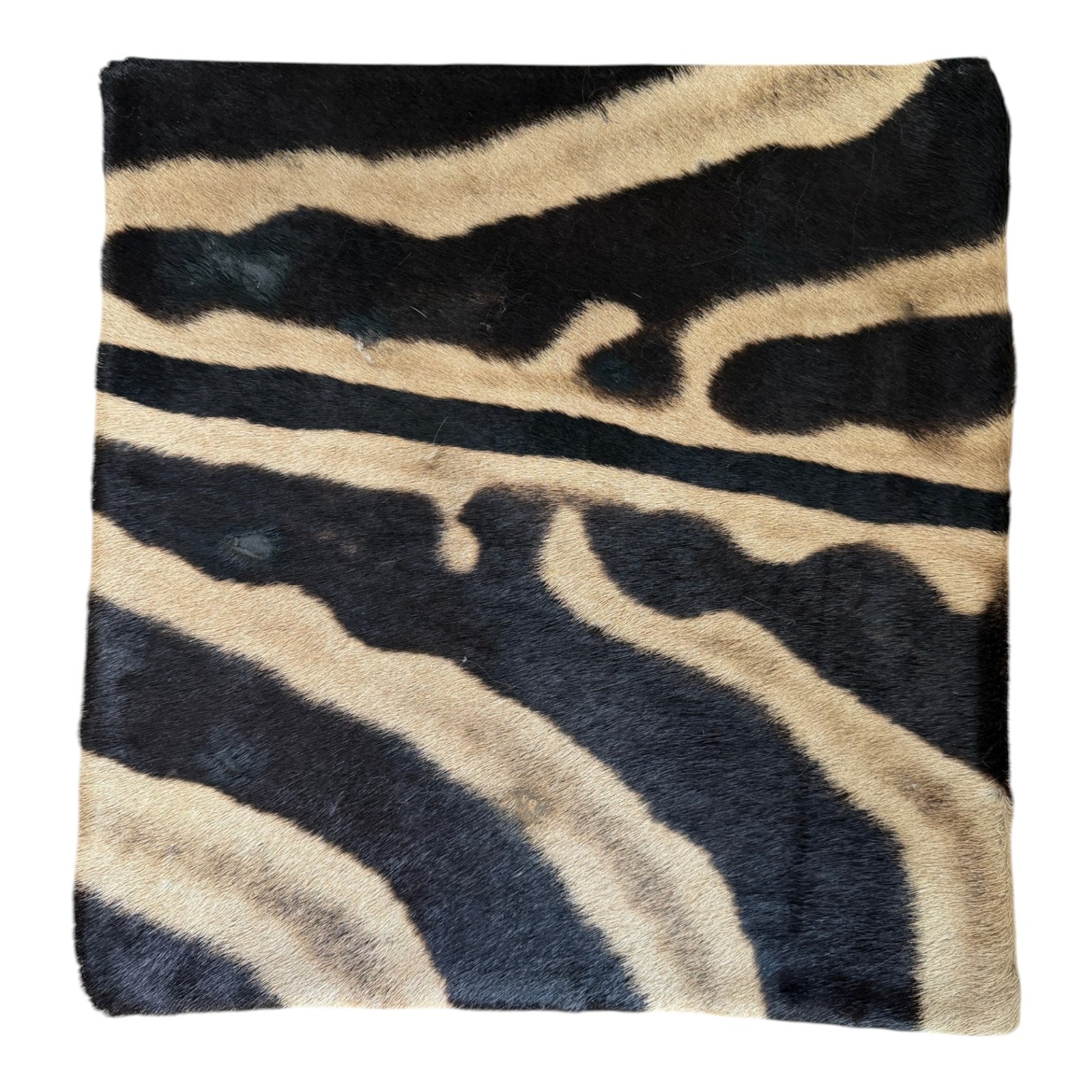 16x16 Inches Distressed Zebra Skin Hide Pillow Cover - Home Decorative Pillows