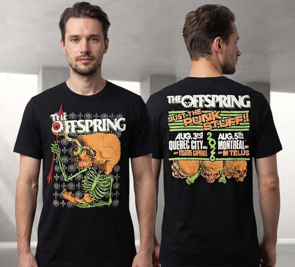 The Offspring Just The Punk Stuff Tour 2026 Concert Merch Vintage T-Shirt