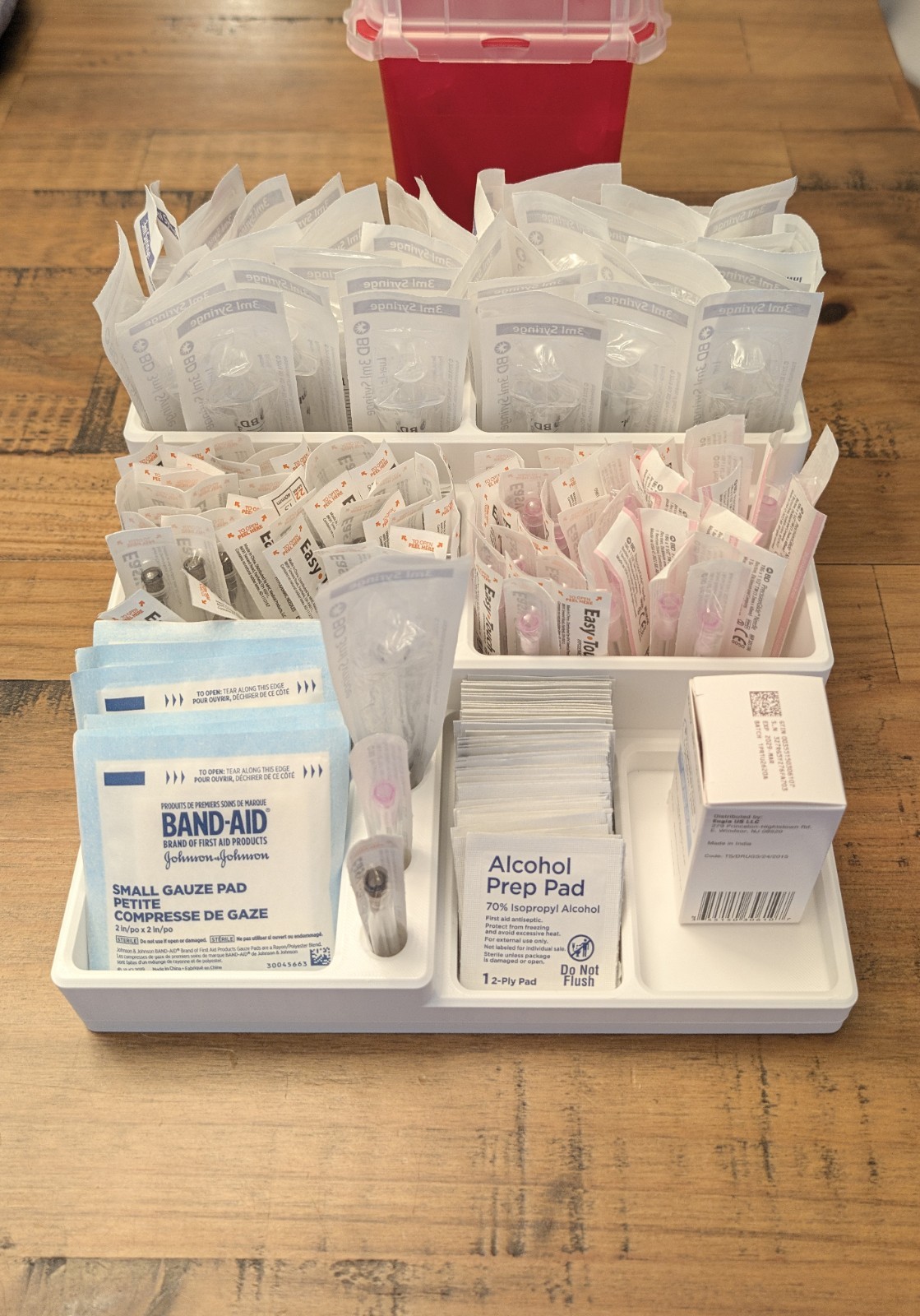 Medical Supply Organizer Needle Syringe Holder Medication Prep Tray 9.5\