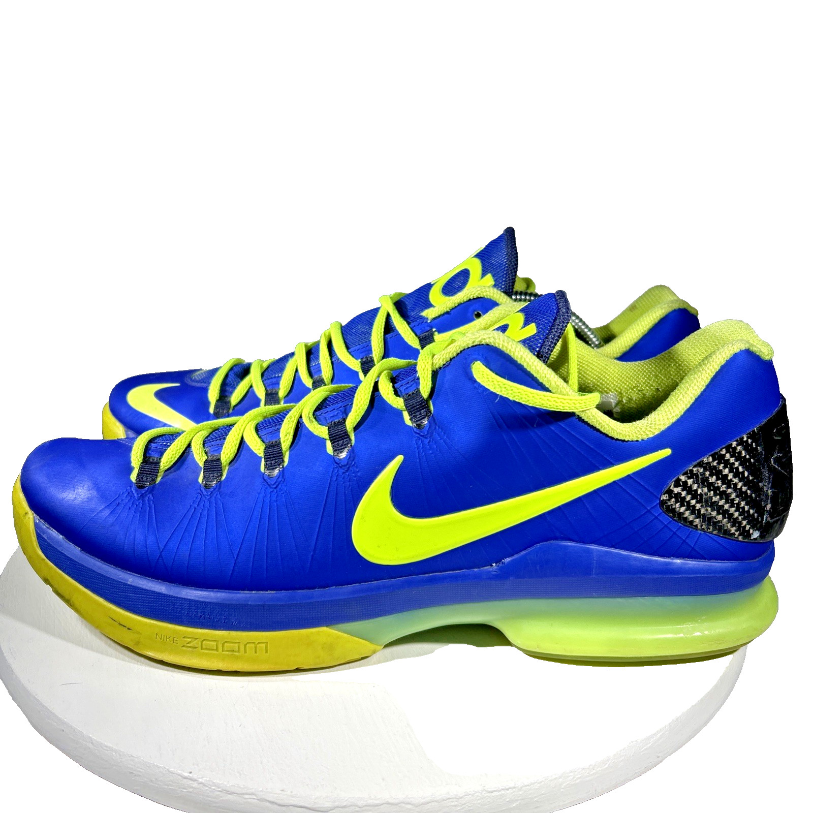Nike KD V Elite Superhero Basketball Shoes Mens 13 Hyper Blue Volt 585386-400 Nike KD V Elite Superhero Basketball Shoes Mens 13 Hyper Blue Volt 585386-400