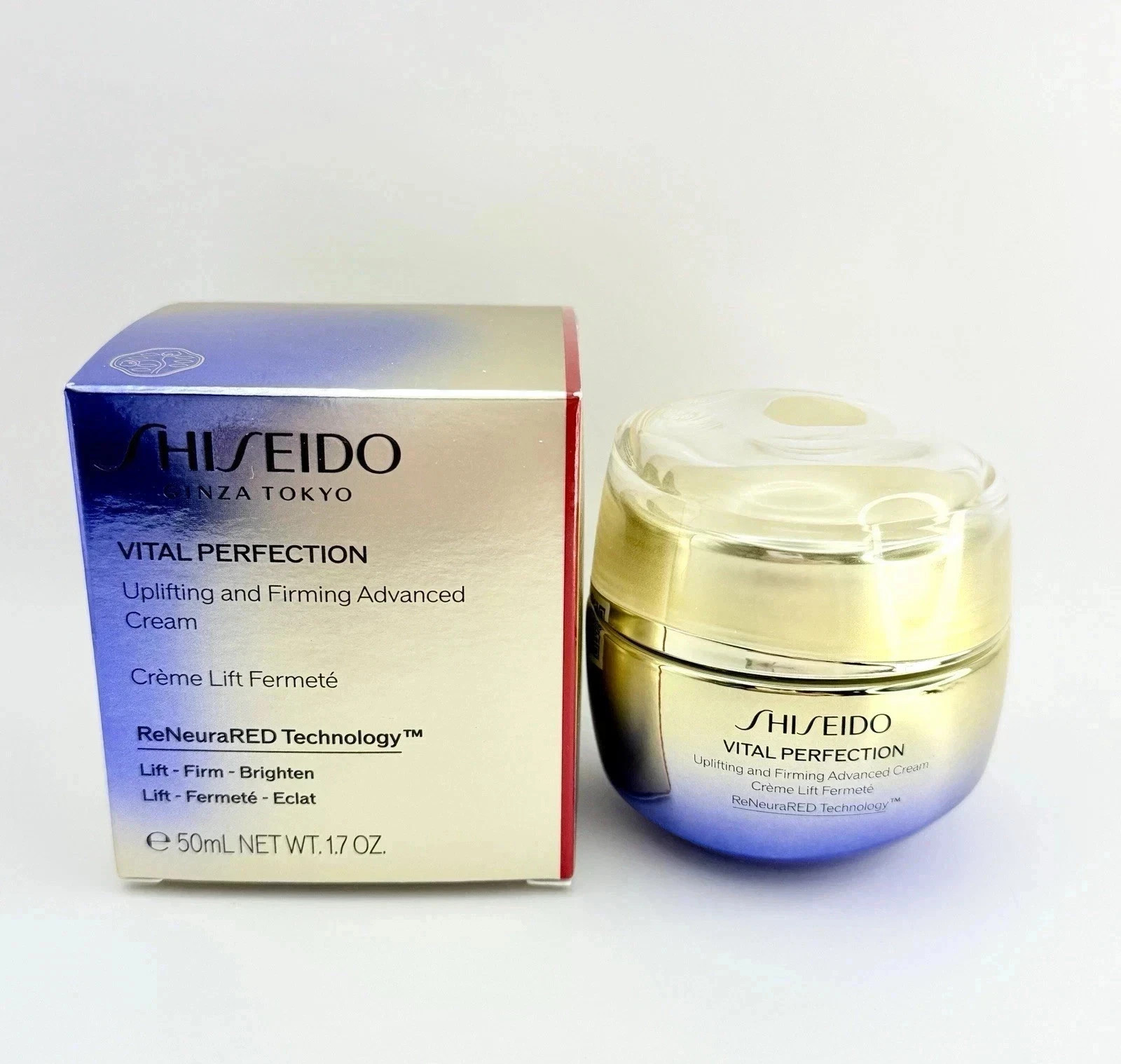 Shiseido Vital Perfection Uplifting Face Cream 1.7oz 50ml Skin Care New