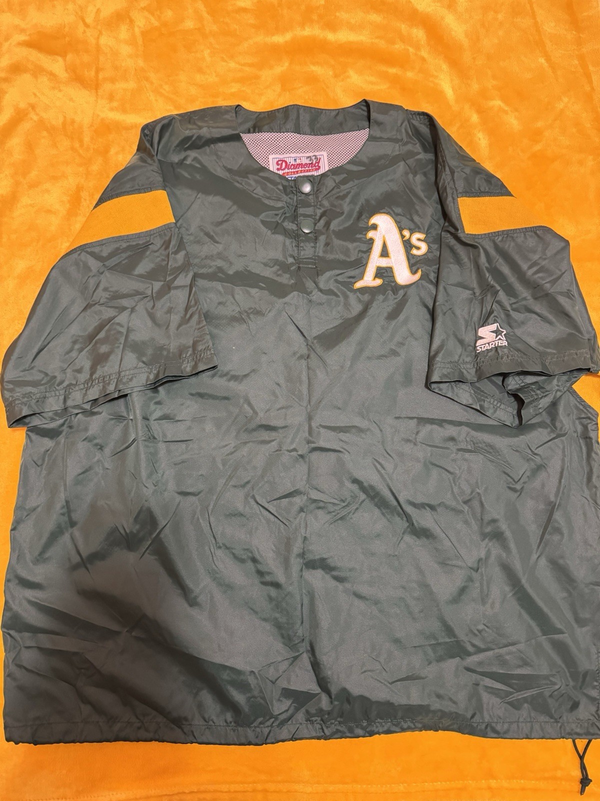 Game Used Oakland A’s Jose Canseco Batting Practice Jacket Autographed Late 80’s Game Used Oakland A’s Jose Canseco Batting Practice Jacket Autographed Late 80’s