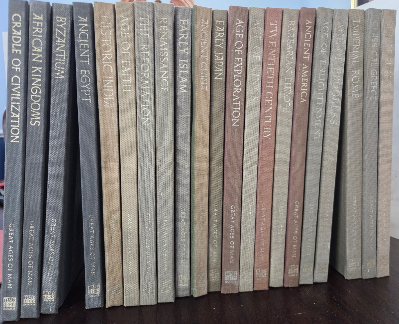 Time Life Great Ages of Man Complete 21 Vol Book Set History Vintage Hardcover