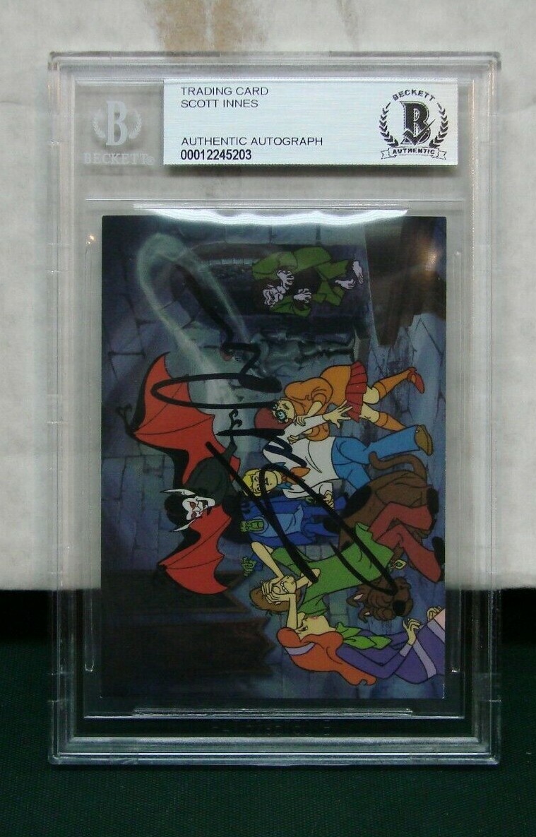 1994 Hanna Barbera Scooby-Doo Scoob Card #49 SIGNED SCOTT INNES BAS Beckett 