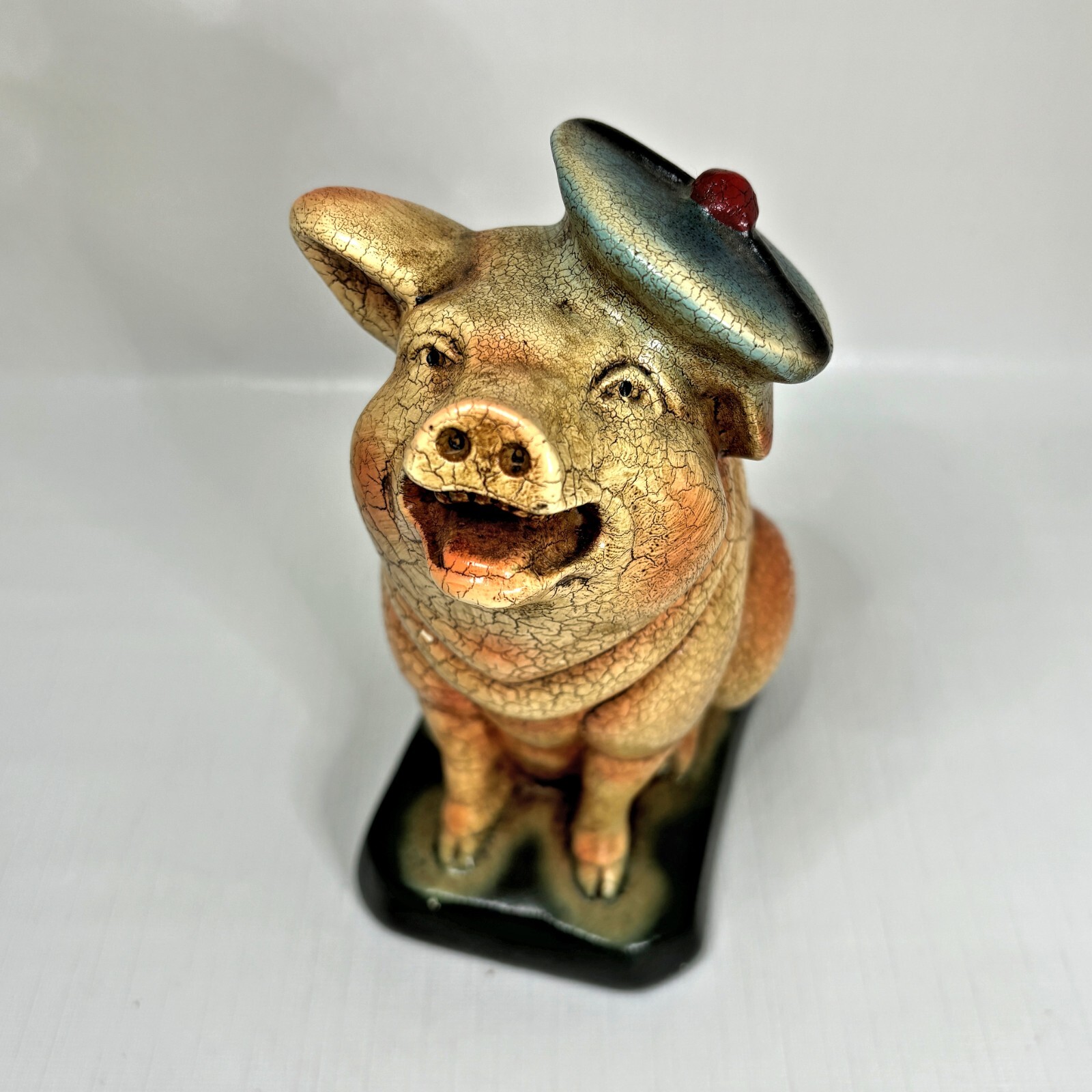 Noontidings Vintage Chalkware Pig Bank Made USA Farmhouse Country Novelty Noontidings Vintage Chalkware Pig Bank Made USA Farmhouse Country Novelty