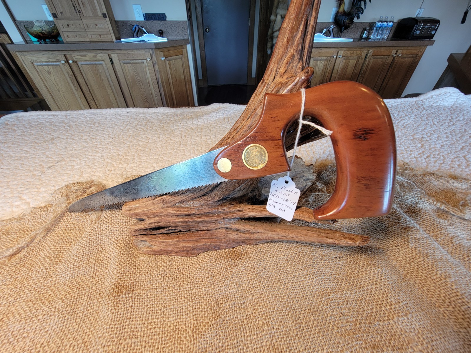 Antique Disston & Sons Split Nut Hole Saw 1871 - 1874 Antique Disston & Sons Split Nut Hole Saw 1871 - 1874