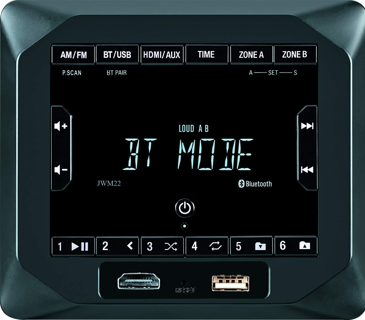 ASA JENSEN JWM22 AM/FM/Bluetooth/USB/HDMI/AUX CUBE WALL MOUNT STEREO *S67