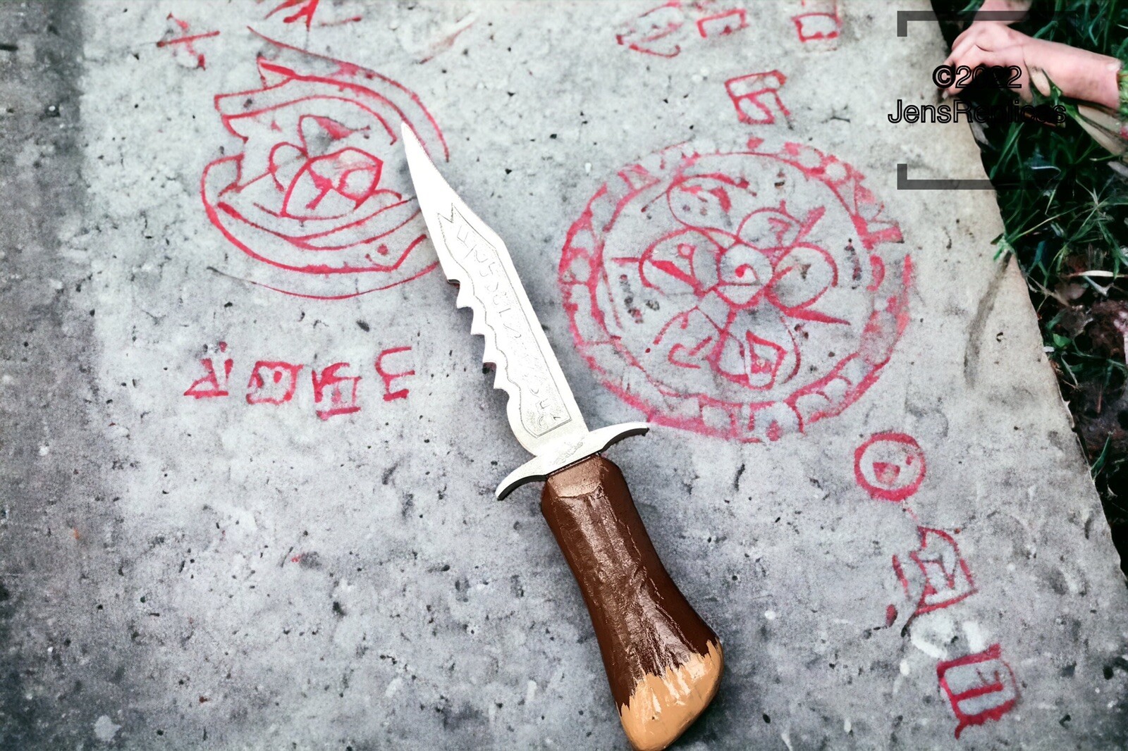 Supernatural Demon Blade Ruby Handmade Hand Painted Supernatural Demon Blade Ruby Handmade Hand Painted