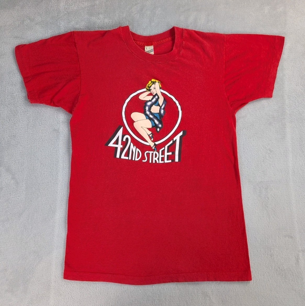 Vintage 42nd Street Broadway T Shirt 80s Screen Stars Short Sleeve Adult Small Vintage 42nd Street Broadway T Shirt 80s Screen Stars Short Sleeve Adult Small