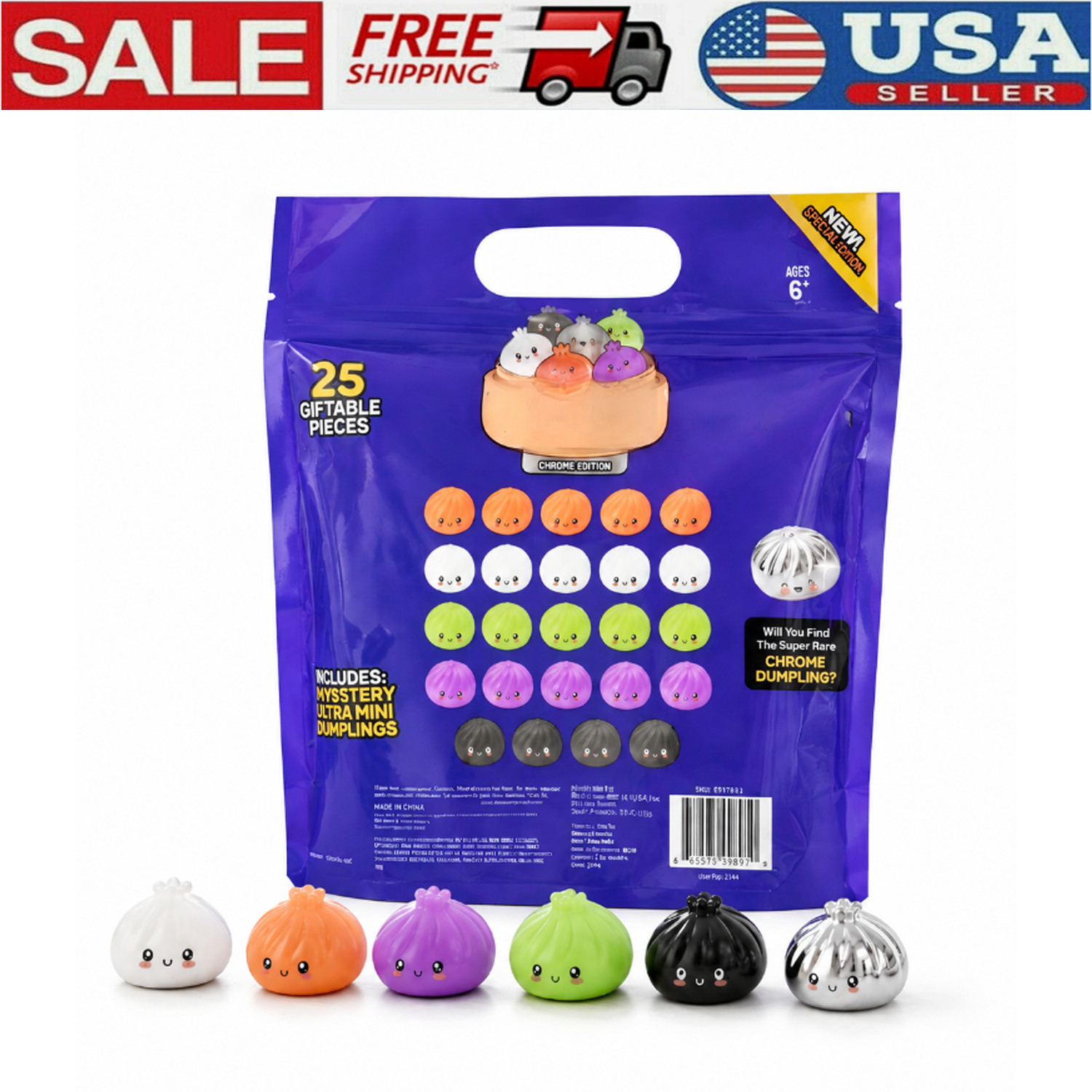 RMS Crazy Fun Extra Mini Mystery Dumpling Chrome Edition 25 Pack
