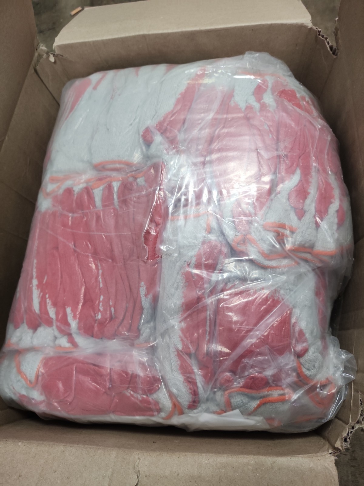WHOLESALE 300 Pairs Red Latex Rubber Palm Coated Work Safety Gloves Size Large WHOLESALE 300 Pairs Red Latex Rubber Palm Coated Work Safety Gloves Size Large