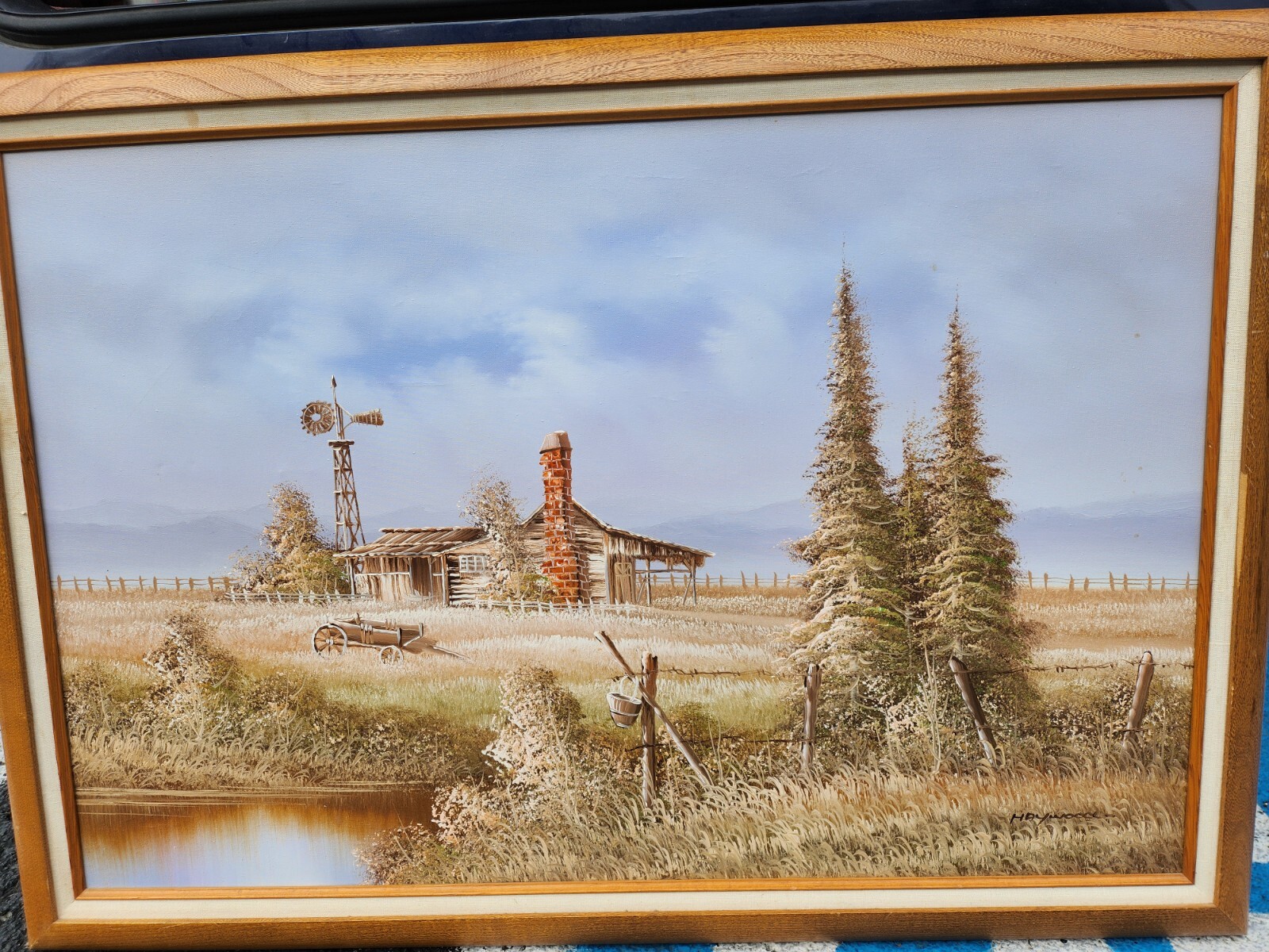 Nice Original Oil On Canvas Paints By Canadian Artist Haywood 24