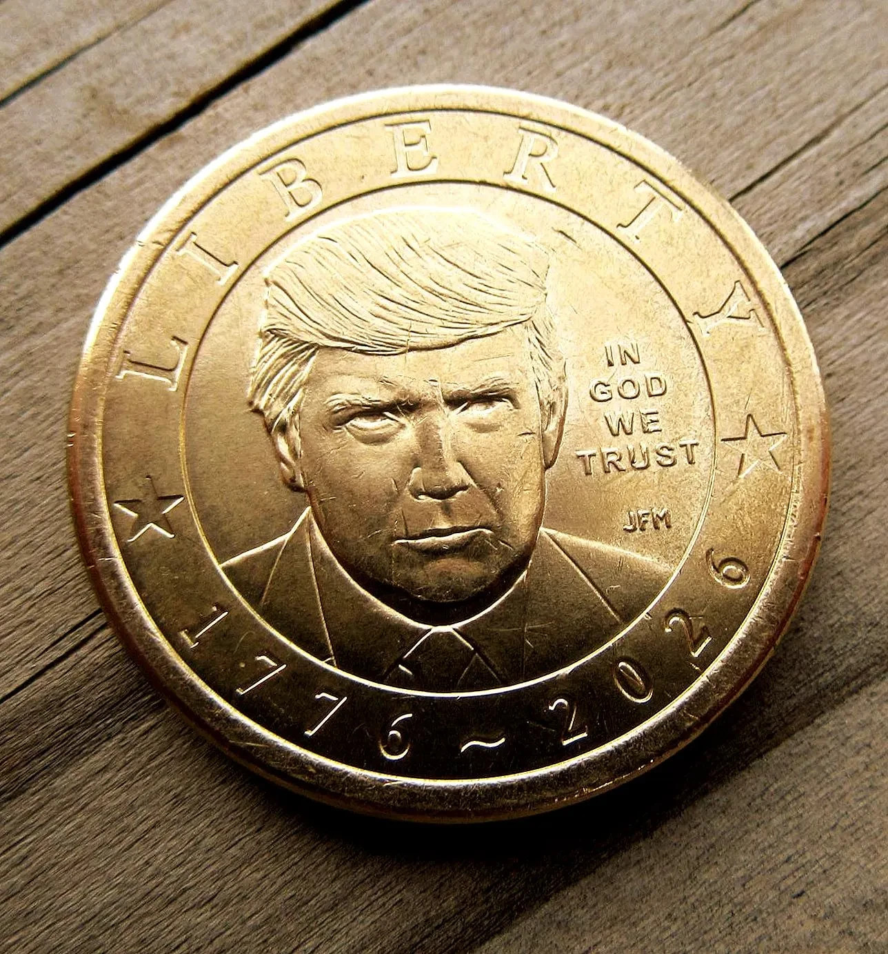 MAGA President Donald J. Trump 2026-P  Uncirculated Mint $1 Dollar Coin.