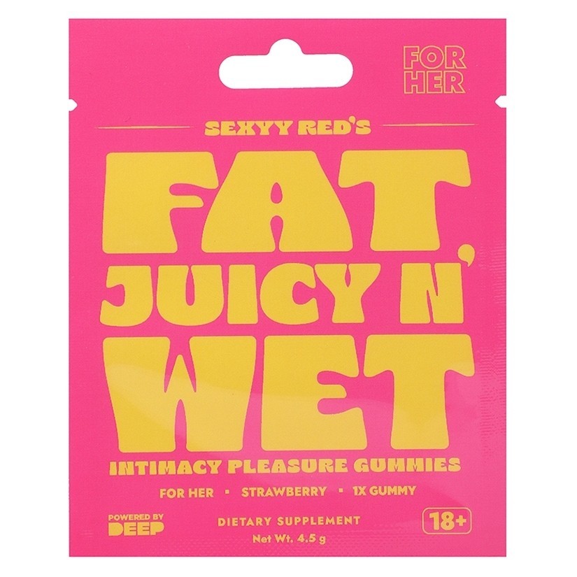 Sexyy Red\'s Fat Juicy \'N Wet Intimacy Pleasure Gummies For Her - Strawberry