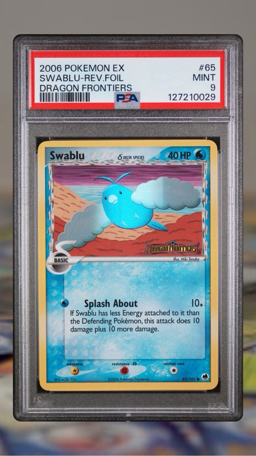 Swablu (Delta Species) 65/101 EX Dragon Frontiers Reverse Holo Swablu (Delta Species) 65/101 EX Dragon Frontiers Reverse Holo
