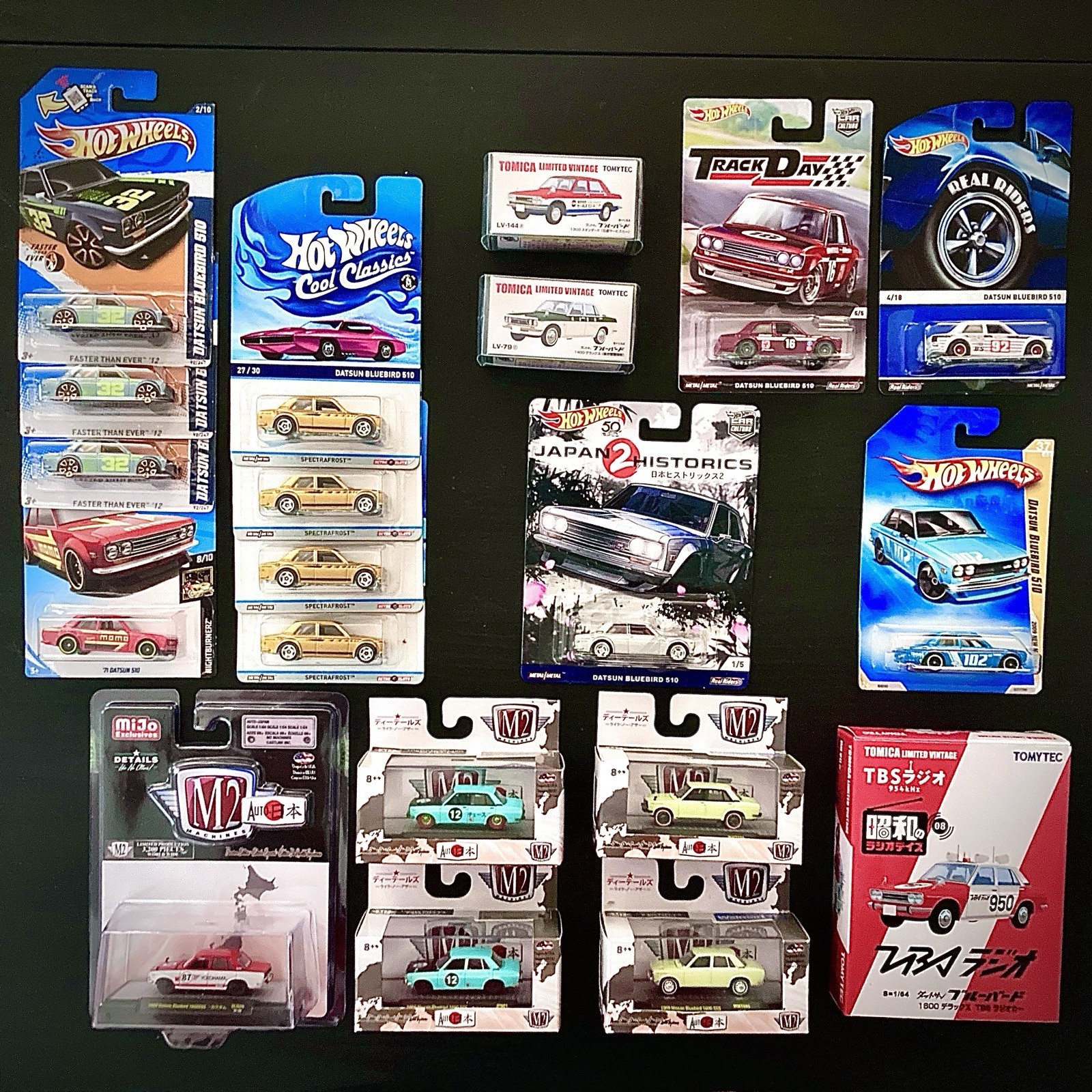 Huge Bluebird 510 LOT Tomica M2 Hot Wheels Japan Diecast JDM J-Imports Vintage