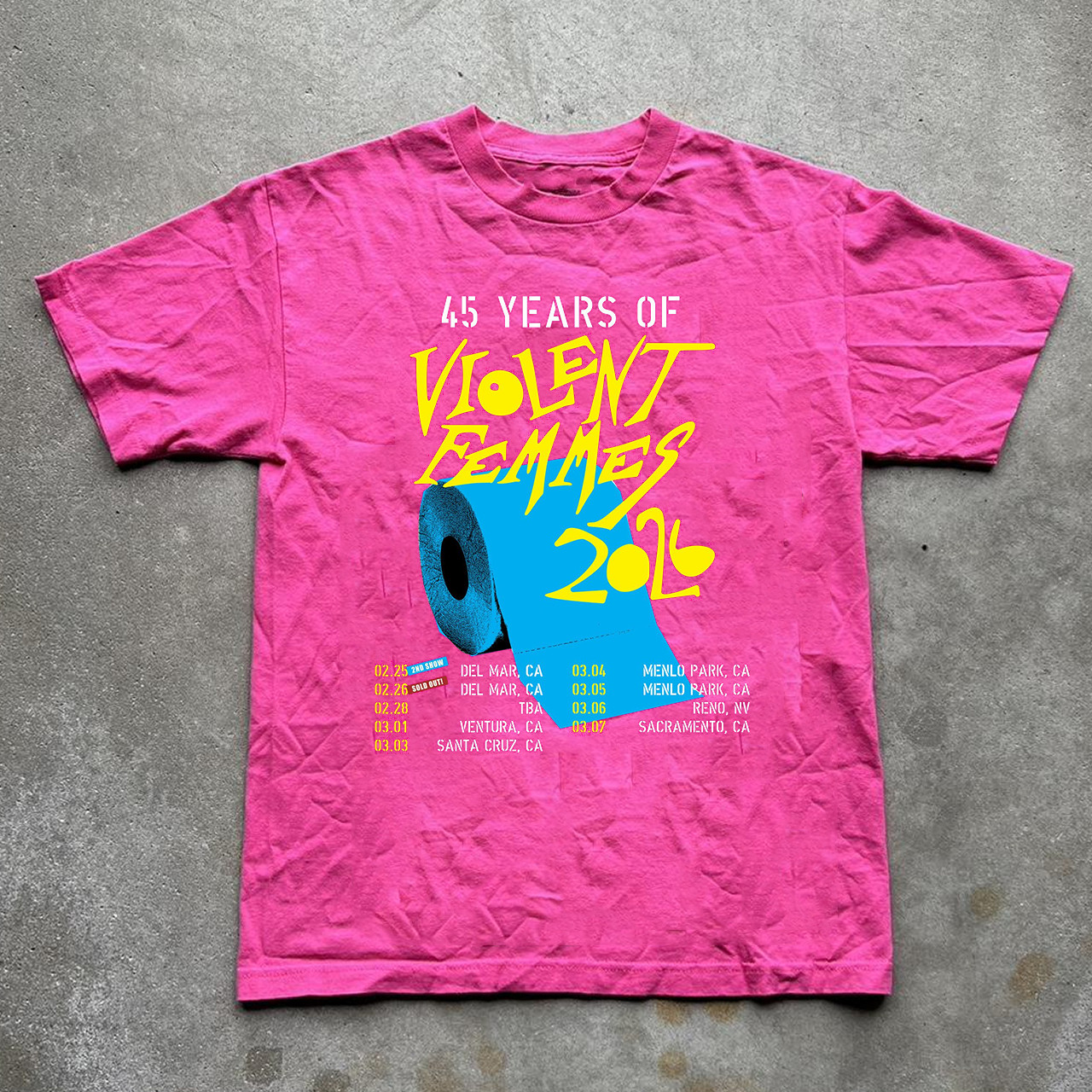 45 Years Of Violent Femmes Band Cotton Gift For Fan T Shirt Full Size S-5XL