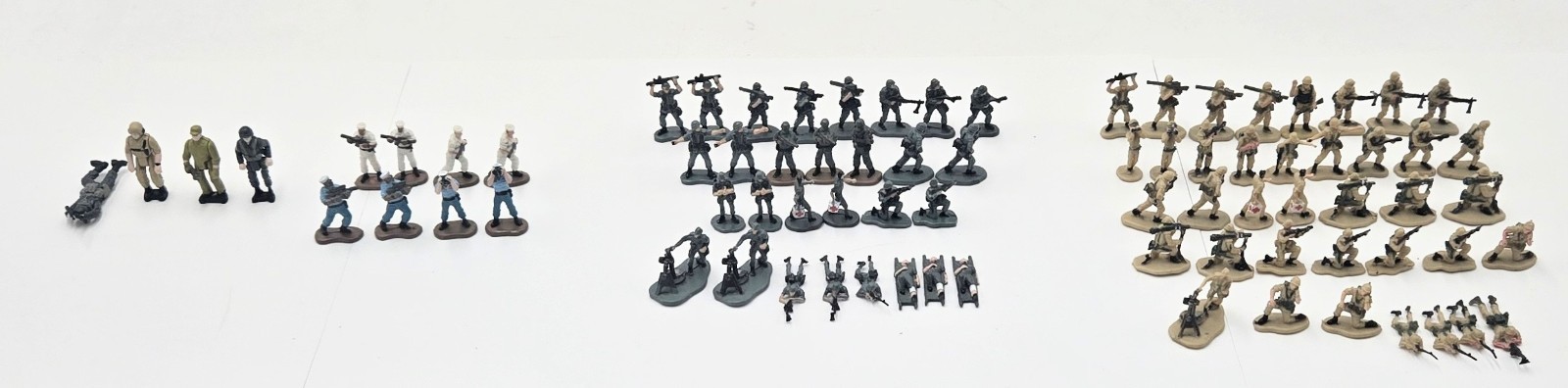 Vintage Galoob Micro Machines Military Figure 79pc Mega Lot Army Navy Marines