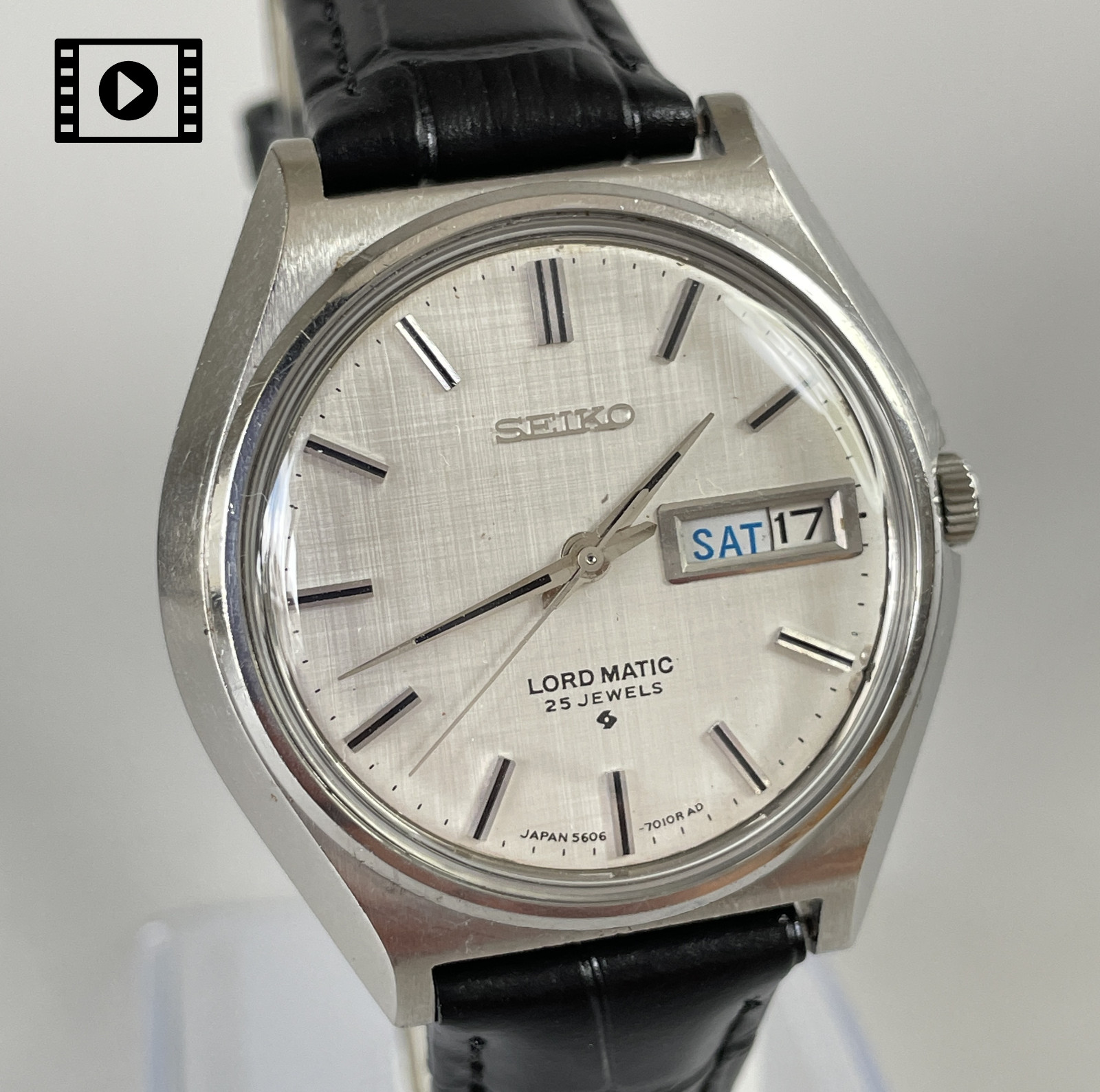 SEIKO LORD MATIC 5606-7010 [US Stock] Vintage 1968 Day Date Automatic Mens Watch