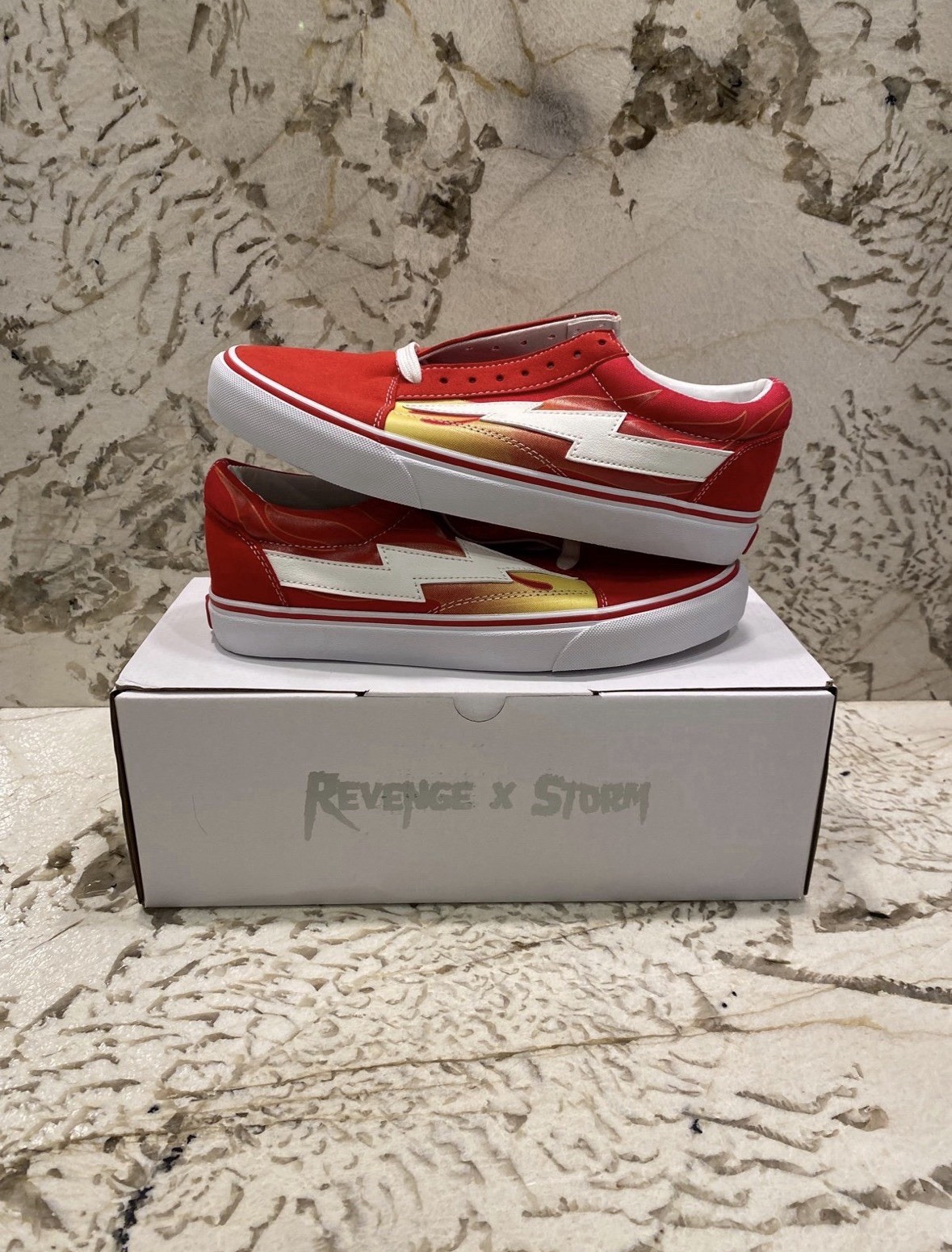 Revenge x Storm Red Flames Size 11M/12.5W Brand New Authentic Next Day Ship