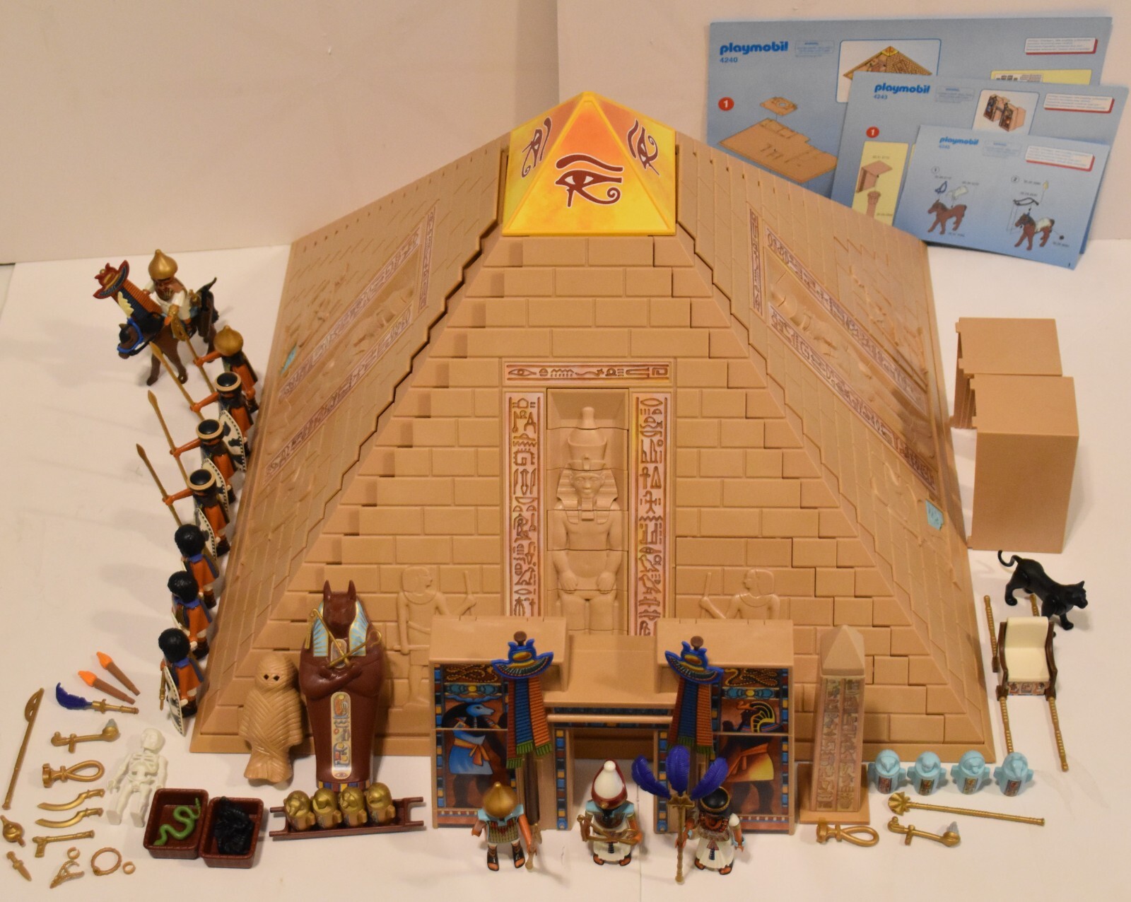 Playmobil 4240 4243 4245 Egyptian Pyramid Pharao’s Temple soldiers lot A