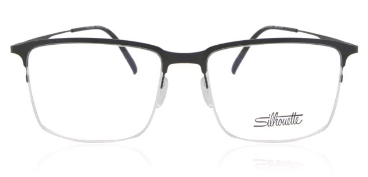 Silhouette Eyeglasses 5549 75 9040 Black Size 56-16-145 New with Case