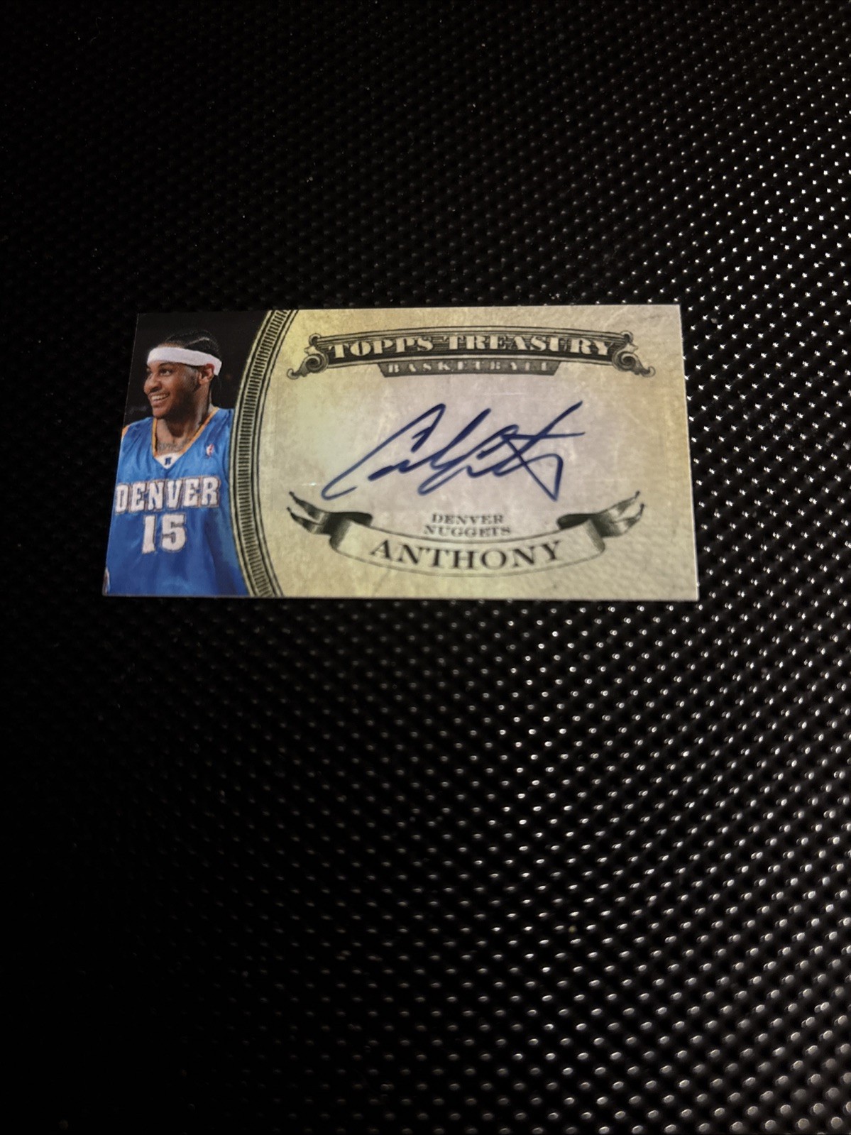 Carmelo Anthony 2008-2009 Topps Treasury Mini Auto