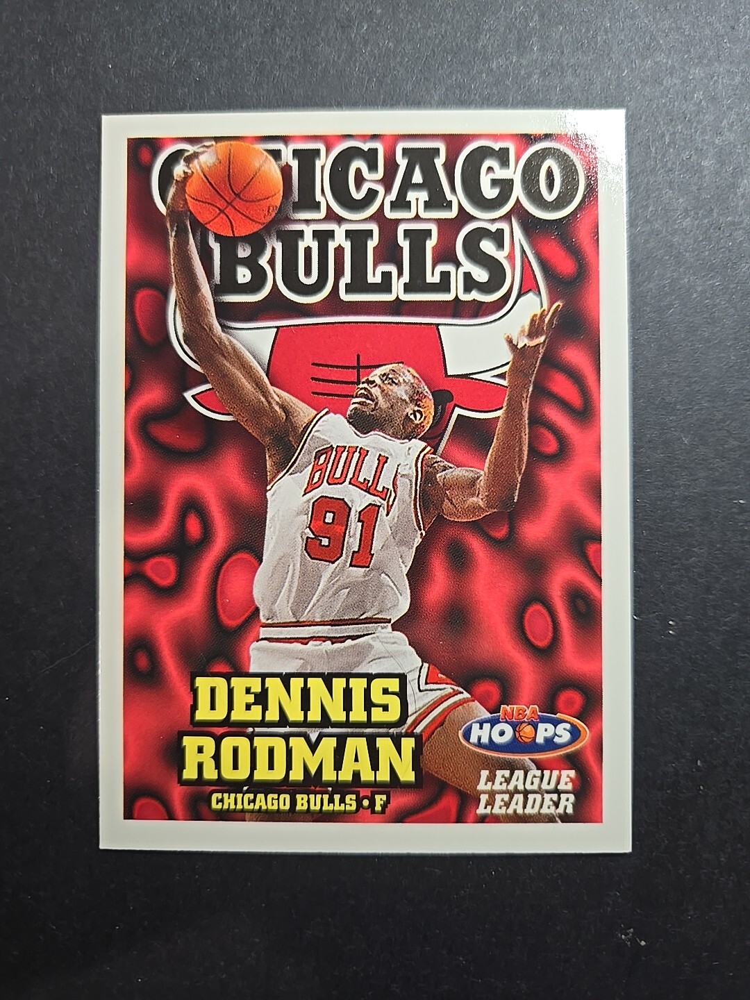 1997-98 NBA Hoops #2 League Leaders - Dennis Rodman