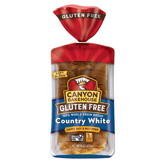 Canyon Bakehouse Country White Gluten Free Bread, 100% Whole Grain Sandwich Brea