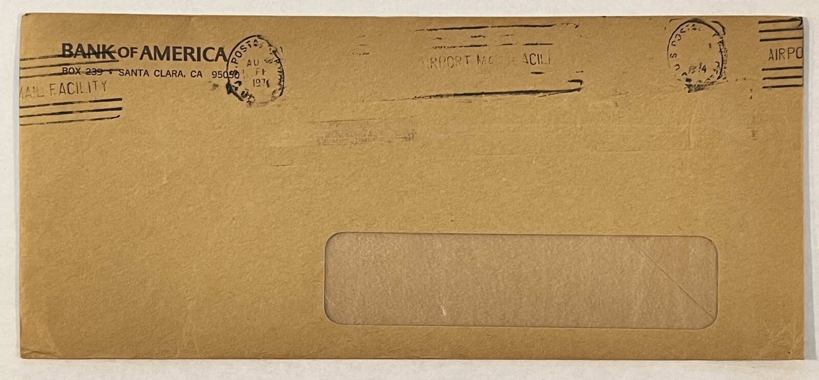 ERROR 1970s US COVER BANK OF AMERICA CALIFORNIA WITH BOTCHED CANCEL ERROR 1970s US COVER BANK OF AMERICA CALIFORNIA WITH BOTCHED CANCEL