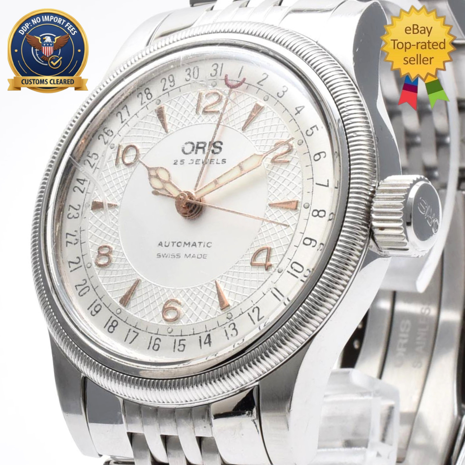 [Exc+5] ORIS Big Crown Pointer 7543 White Dial 40mm Date Automatic Men\'s Watch