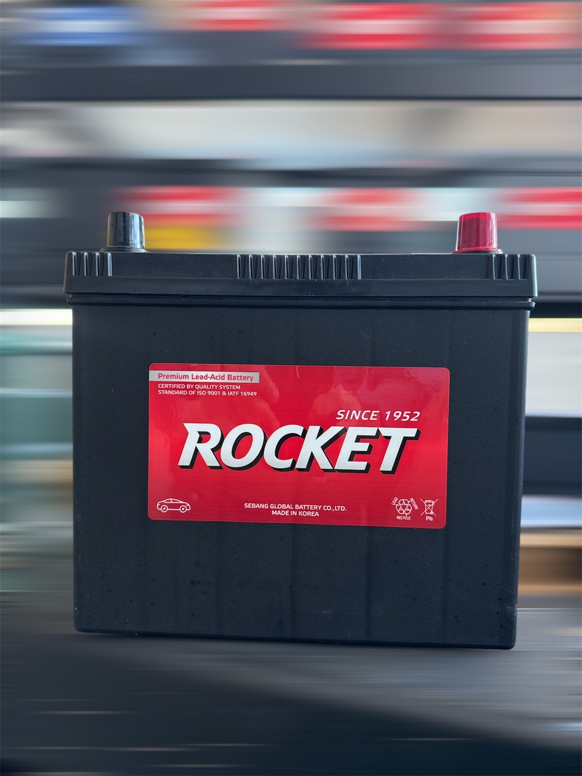 Rocket Lead Acid Automotive Battery, Size 51R 12 V 490 CCA (12 Months Warranty) Rocket Lead Acid Automotive Battery, Size 51R 12 V 490 CCA (12 Months Warranty)