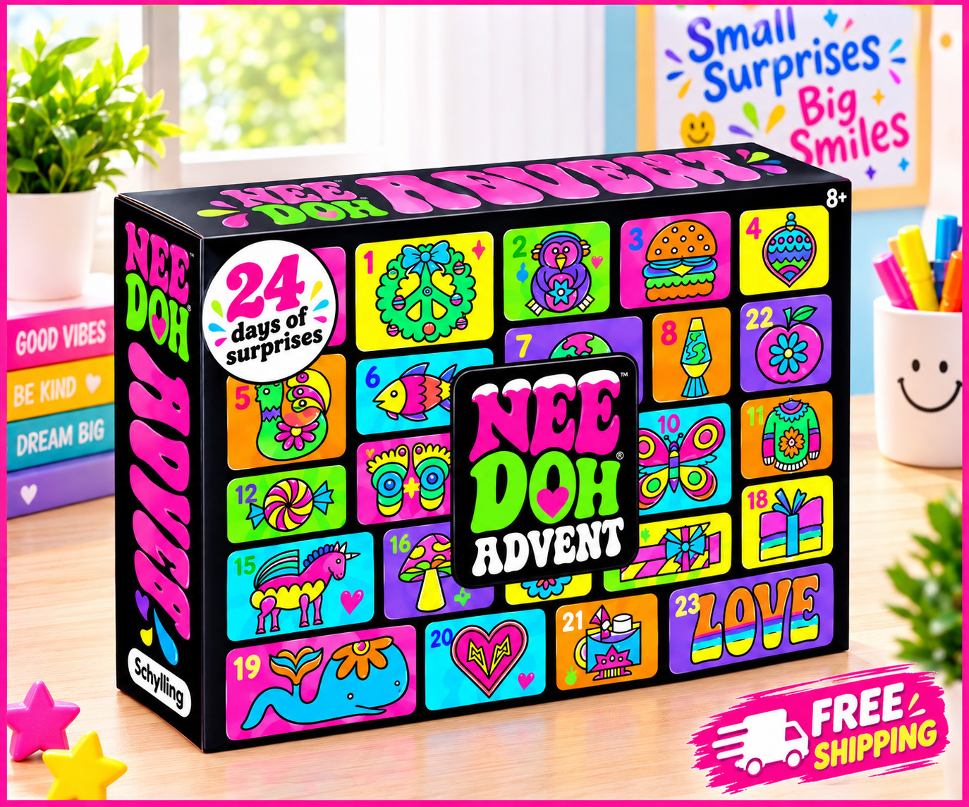 2026 NeeDoh Advent Calendar 24 Days Of Surprise Christmas Countdown BRAND NEW*