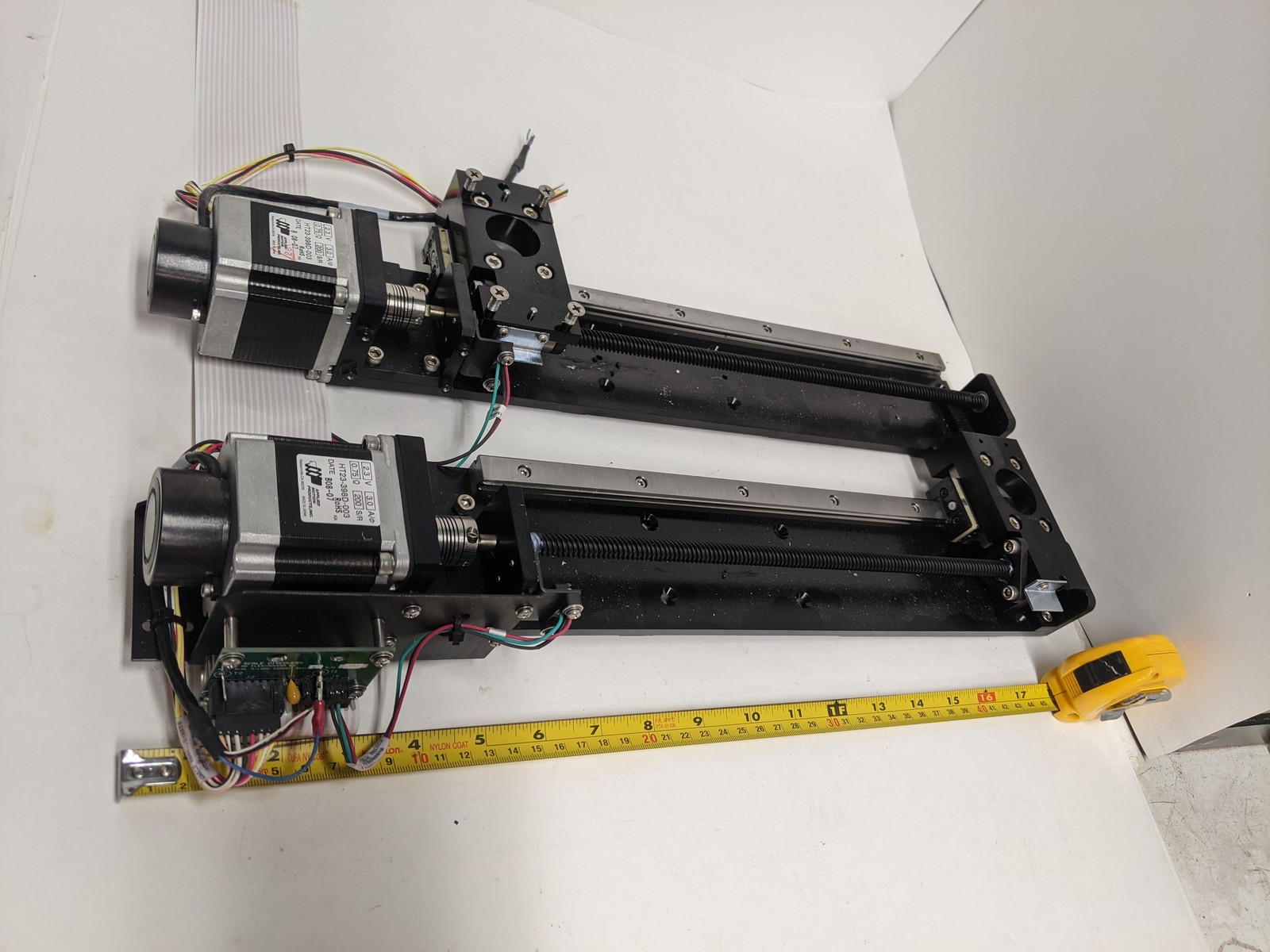 2X NSK LS15 Motorized Linear Stages Applied Motion HT23-398D-003 Renco Encoders