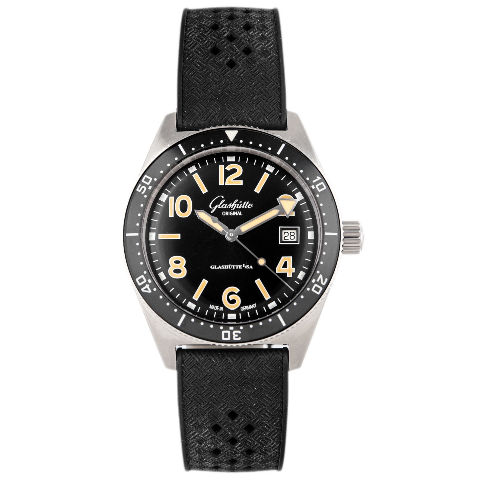 Glashutte Original SeaQ Stainless Steel Black Dial 39.5mm 1-39-11-06-80-33