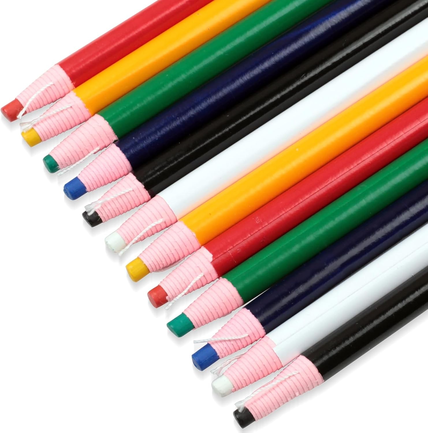 New Markers Grease Pencils – 12-Pack Multi-Surface Wax Pencils for Glass, Metal
