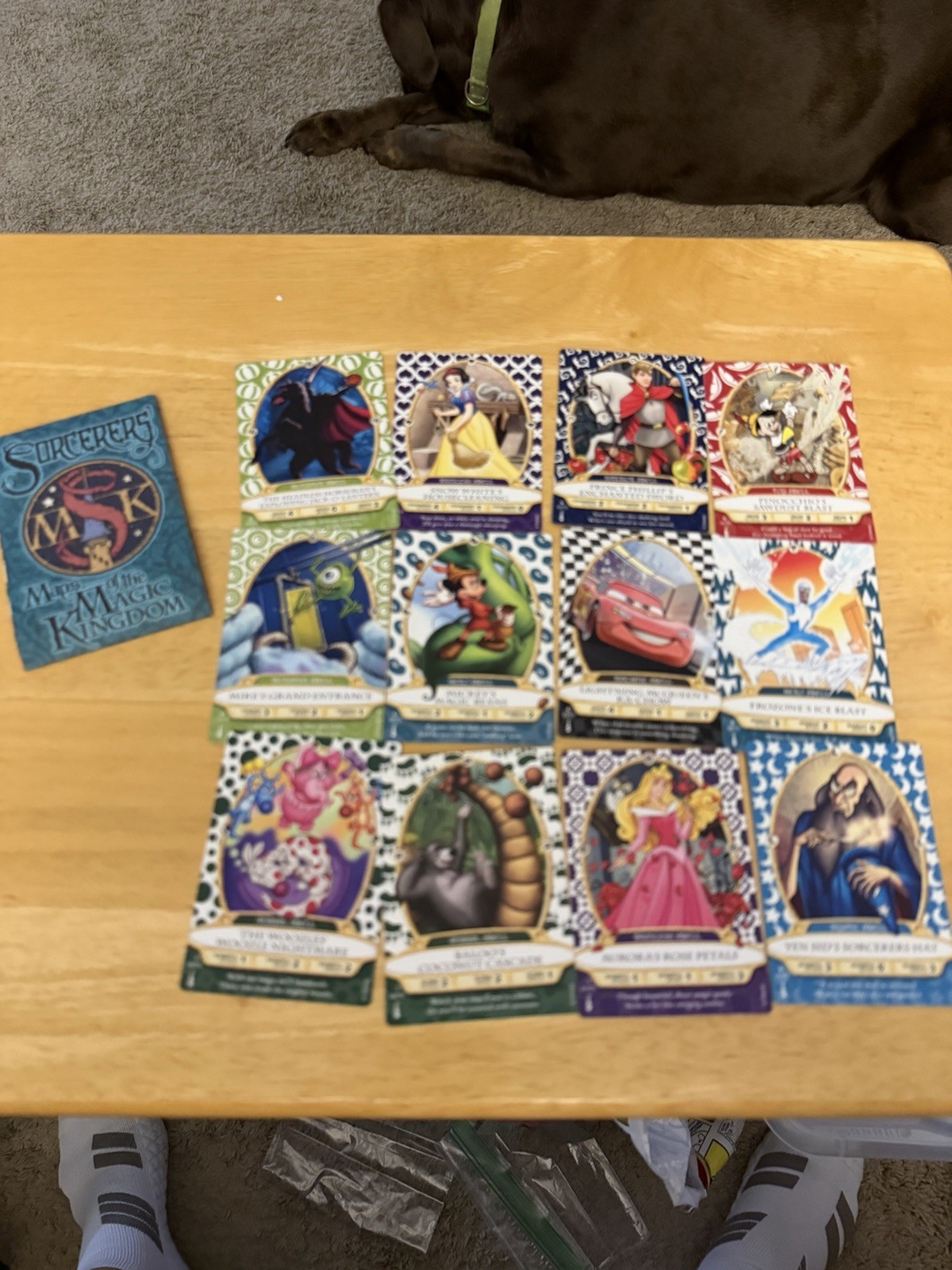 WDW Sorcerers of The Magic Kingdom Map and Lot of 12 Cards WDW Sorcerers of The Magic Kingdom Map and Lot of 12 Cards